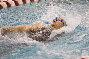 Andy Hodgson of Florida State swims to an ACC record 1:41.14 in the 200 backstroke.