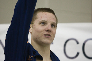 University of Virginia's Scot Robison captured the 100 freestyle in 43.14.