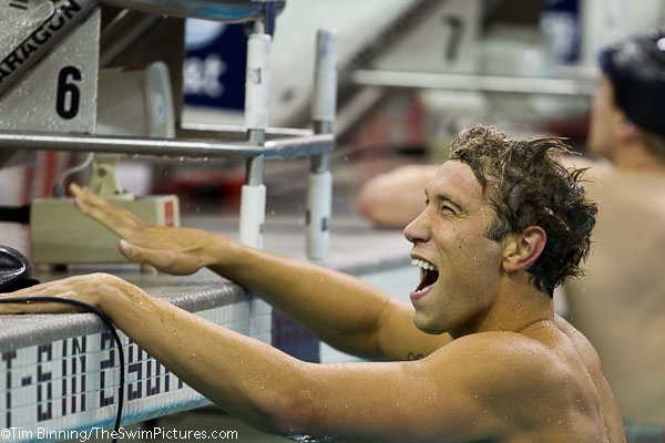 Matt Grevers of Tucson Ford Dealers wins the 100 free at the 2010 AT&T Short Course National Championships