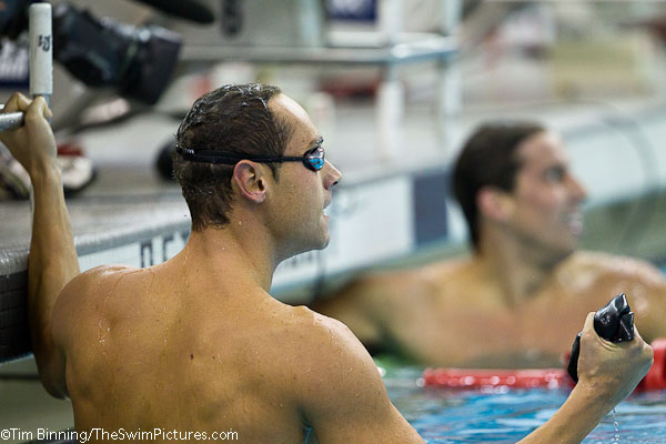 Mike Alexandrov of Tucson Ford Dealers wins the 200 breast at the 2010 AT&T Short Course National Championships