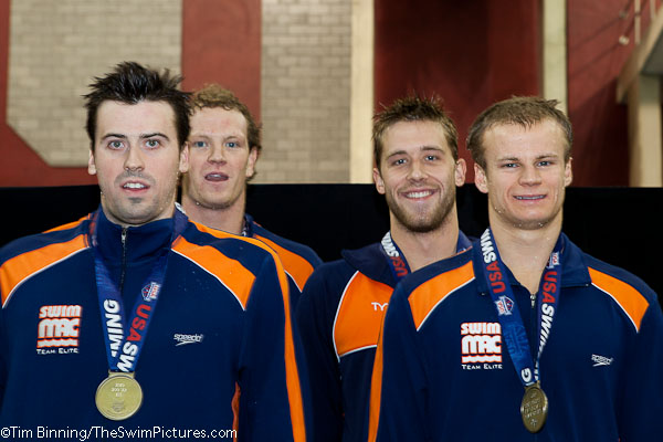 Swim MAC Carolina wins the 200 medley relay at the 2010 AT&T Short Course National Championships