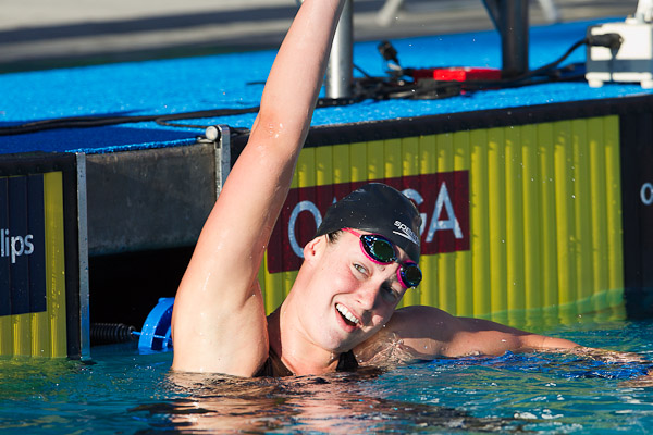 Christine Manguson wins 100 fly at 2010 USA Swimming Nationals