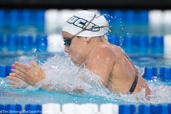 Katy Freeman of Santa Barbara Aquatics takes third in the 200 breaststroke  at the 2010 USA Swimming Nationals