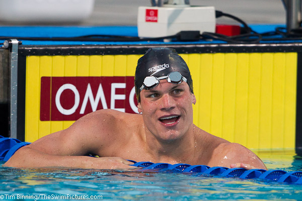 Mark Dylla of the Athens Bulldogs takes second in the 200 fly at 2010 USA Swimming Nationals