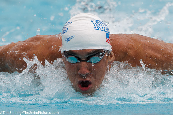 Michael Phelps of NBAC wins the 100 fly at the 2010 USA Swimming Nationals