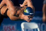 Nathan Adrian of Cal Aquatics wins the 100 free at the 2010 USA Swimming Nationals in Irvine California