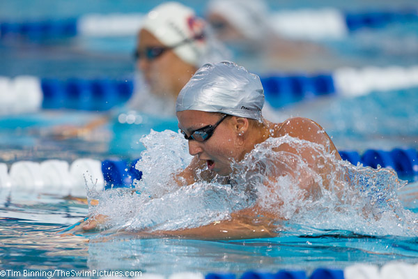 Rebecca Soni of Trojan Swim Club wins the 200 breastroke  at the 2010 USA Swimming Nationals