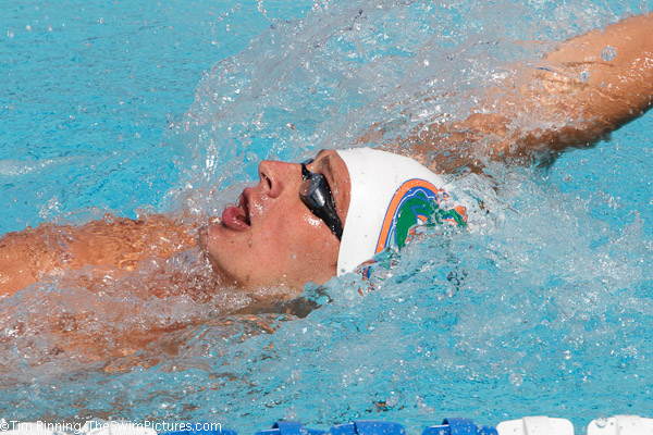 Ryan Lochte wins the 200 backstroke at the 2010 USA Swimming Nationals