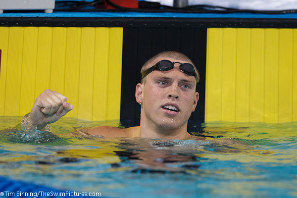 Scott Spann of Longhorn Aquatics takes second in the 200 breastroke  at the 2010 USA Swimming Nationals