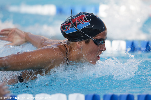 Teresa Crippen of Germantown Academy Aquatic Club takes second in the 200 fjly at the 2010 USA Swimming Nationals