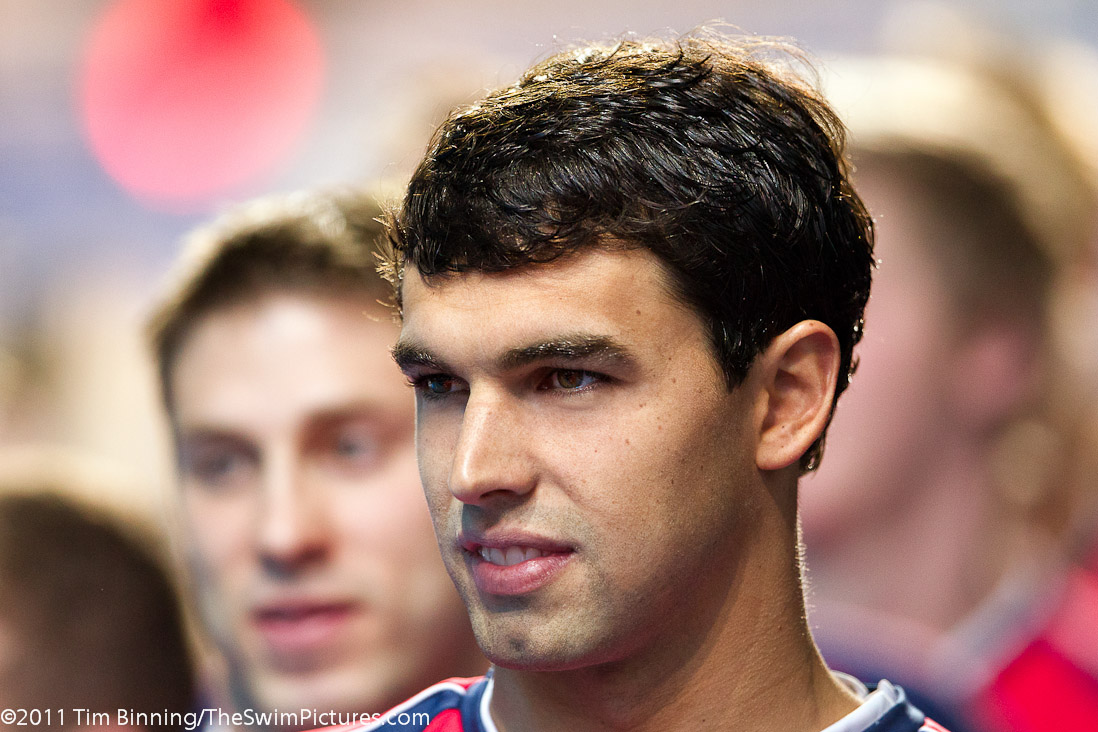 Ricky Berens of the USA at the 2011 Mutual of Omaha Duel in the Pool held December 16 and 17, 2011 at Georgia Tech University in Atlanta, Georgia.