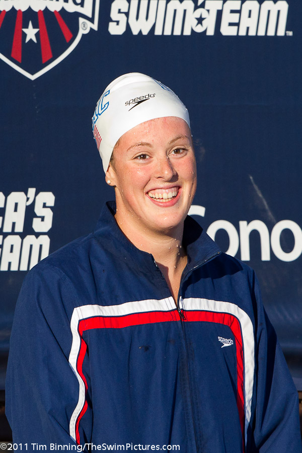 Allison Schmitt of North Baltimore Aquatic Club wins the 200 Free at the 2011 ConocoPhillips USA Swimming National Championships