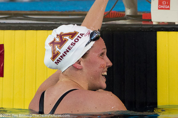 Ashley Steenvoorden of Minnesota Aquatics wins the 400 free at the 2011 ConocoPhillips USA Swimming National Championships