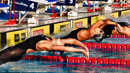 Alexandra Henley of UC Sand Diego starts the 200 back C final at the 2011 ConocoPhillips National Championships