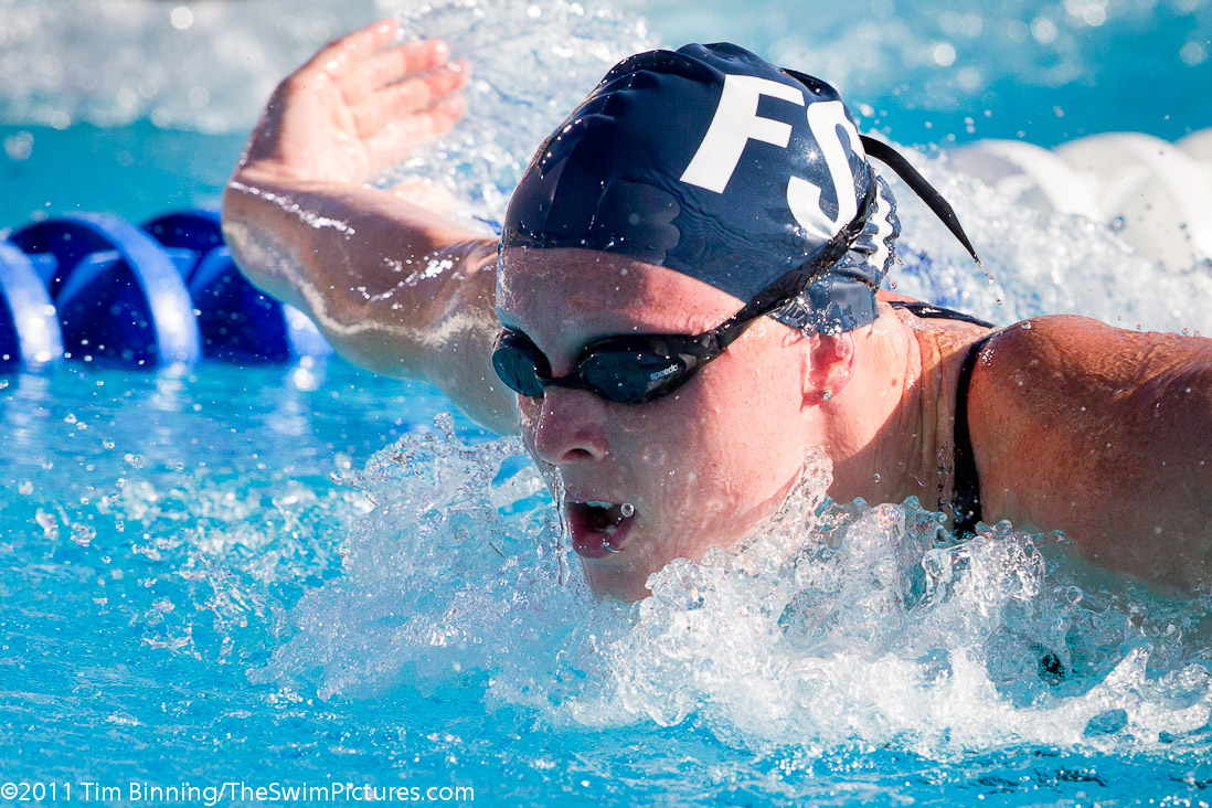 Shara Stafford of Foothills Swim Team swims the 100 fly C final at the 2011 ConocoPhillips USA Swimming National Championships.