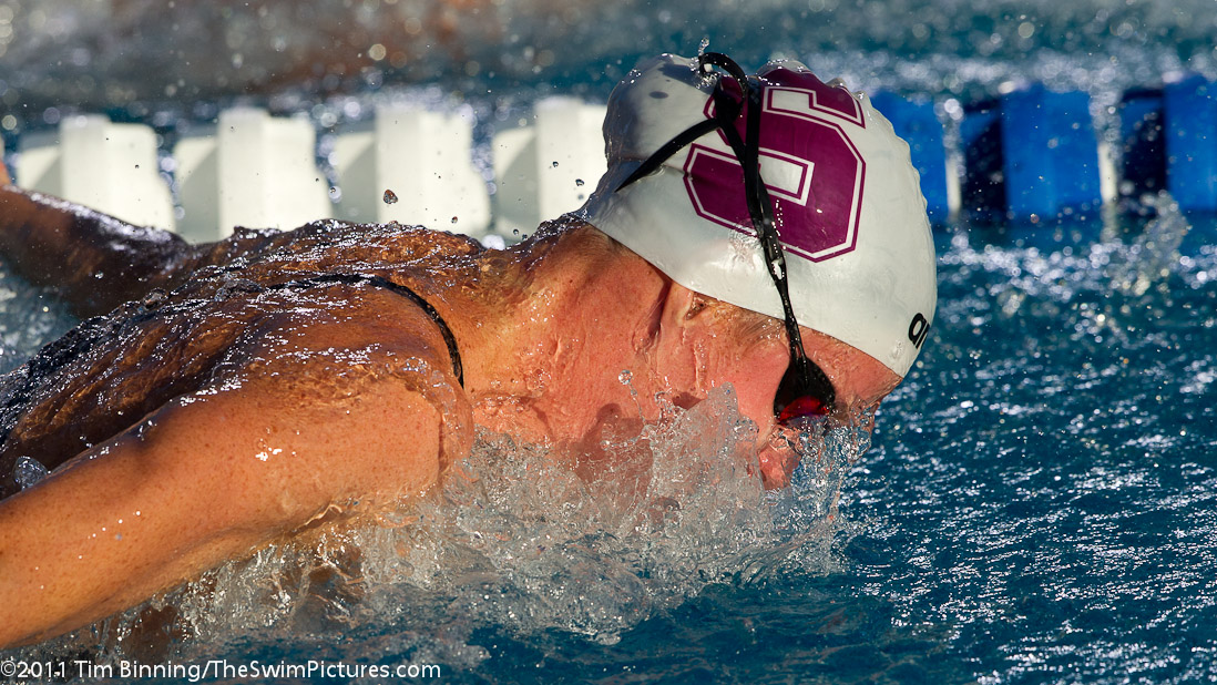 Julia Smit of Stanford Swimming swims the 200 IM championship final at the 2011 ConocoPhillips USA Swimming National Championships.