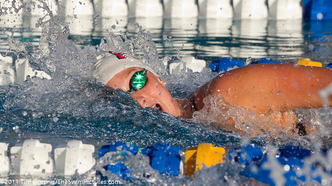 Catherine Breed of Pleasanton Seahawks swims the 200 free championship final at the 2011 ConocoPhillips USA Swimming National Championships.