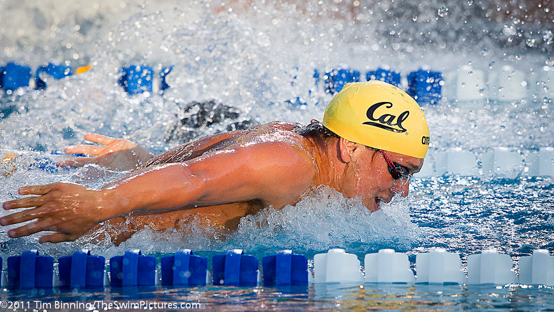 Tom Shields of Cal Aquatics swims the 200 fly B final at the 2011 ConocoPhillips USA Swimming National Championships.