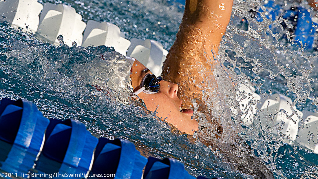 Maya Dirado of Stanford Swimming swims the 200 back C final at the 2011 ConocoPhillips USA Swimming National Championships.
