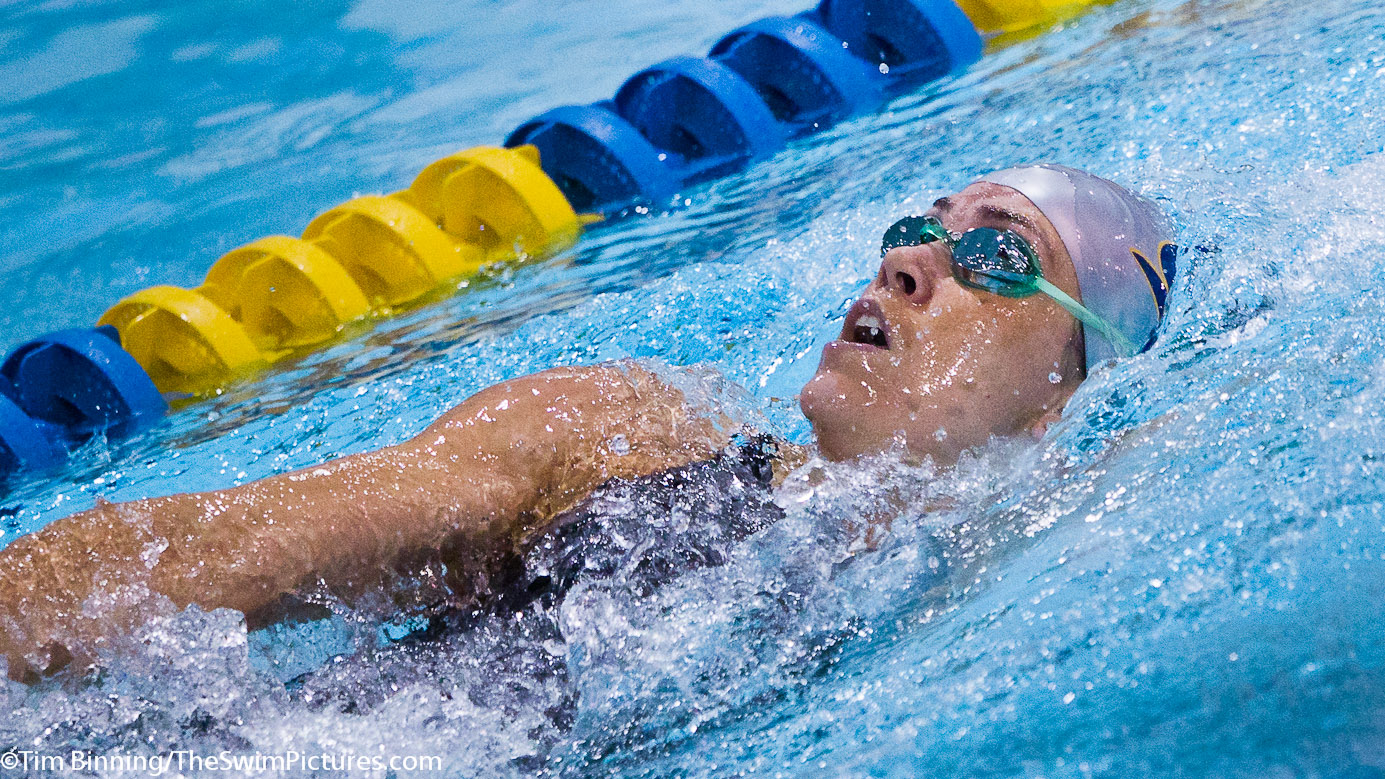 Natalie Coughlin of Cal Aquatics swims the 100 backstroke at the 2011 Charlotte UltraSwim