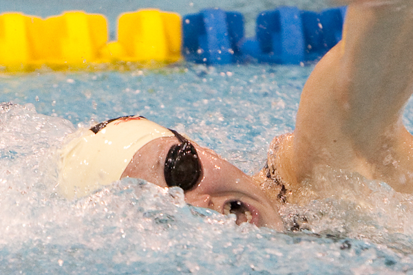 Dagny Knutson continues to gather victories as she takes the 200 IM at the Charlotte UtlraSwim