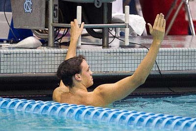 Andy Hodgson of Florida State 200 back winner 2010 ACC Mens Swimming and Diving Championships