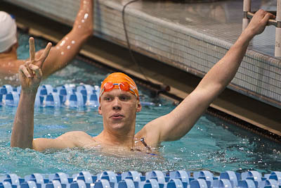 800 free relay UVA wins Matt McLean anchors 2010 ACC Mens Swimming and Diving Championships