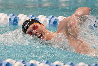 Matt McLean wins the 500 free 2010 ACC Mens Swimming and Diving Championships