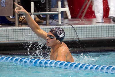 Rob Holderness Florida State 200 breaststroke winner 2010 ACC Mens Swimming and Diving Championships