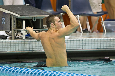 Scott Thacker of Florida State wins 100 breaststroke at 2010 ACC Mens Swimming and Diving Championships