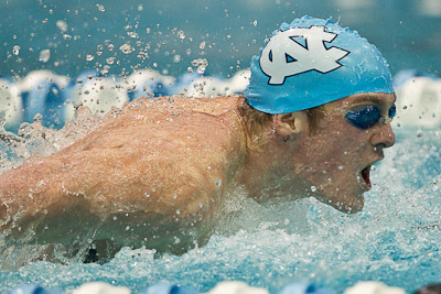 Tommy Wyher of UNC wins 100 fly at 2010 ACC Mens Swimming and Diving Championships