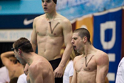 UVA wins the 200 free relay 2010 ACC Mens Swimming and Diving Championships