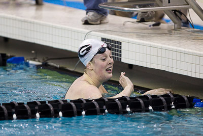 Allison Schmitt of Georgia wins 200 free 2010 NCAA D1 Women's Swimming and Diving Championship