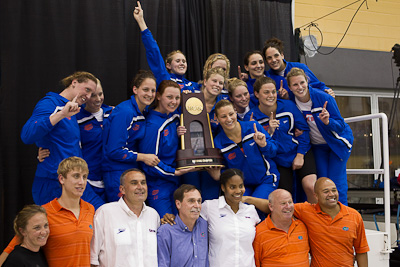 University of Florida National Champions 2010 NCAA D1 Women's Swimming and Diving Championships