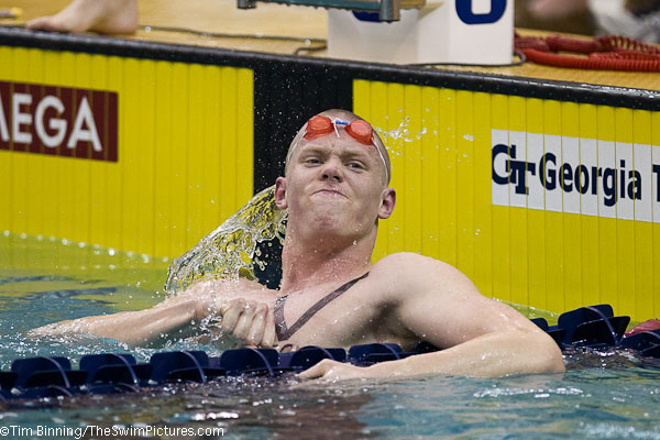 Matt McLean of UVA wins the 1650 freestyle at the 2011 ACC Swimming and Diving Championsihips