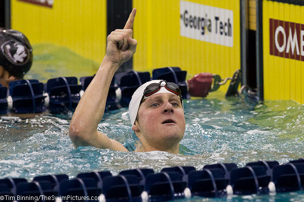 Tyler Harris of UNC wins 200 IM at the 2011 ACC Swimming and Diving Championsihps