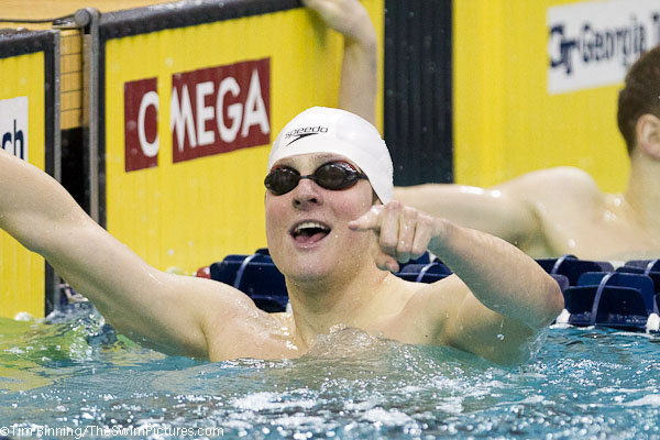 Tyler Harris of UNC wins the 400 IM at the 2011 ACC Swimming and Diving Championships