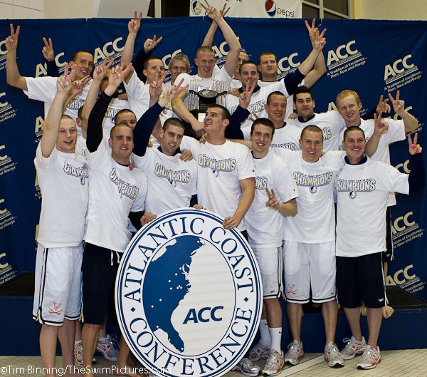 University of Virgina wins the 2011 ACC Mens Swimming and Diving Championships