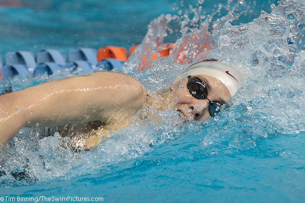 Morgan Scroggy of Georgia wins the 200 free  at the 2011 SEC Swimming and Diving Championships