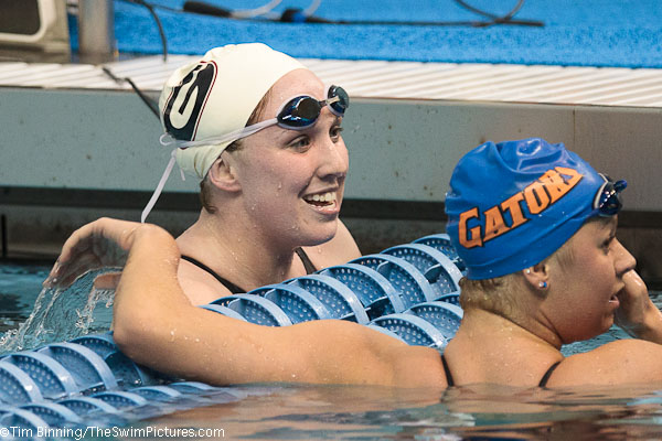 Shanon Vreeland of Georgia wins the 500 free at the 2011 SEC Swimming and Diving Championships