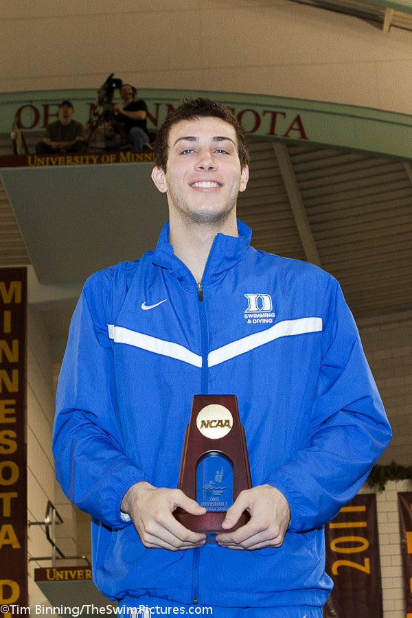 Nick McCrory of Duke wins Platform Diving at the 2011 NCAA Division I Mens Swimming and Diving Championships