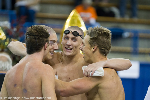 Stanford wins the 200 free relay