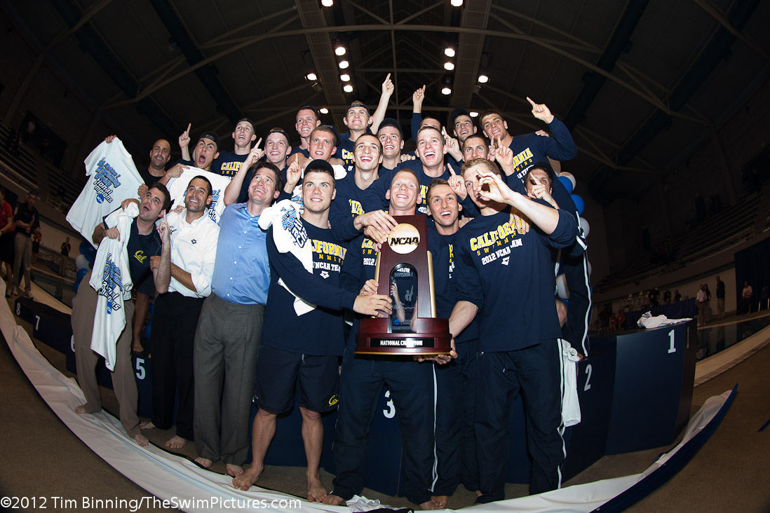 Cal Berkeley Men's Swimming and Diving Celebrates winning the NCAA Championship | Cal Berkeley