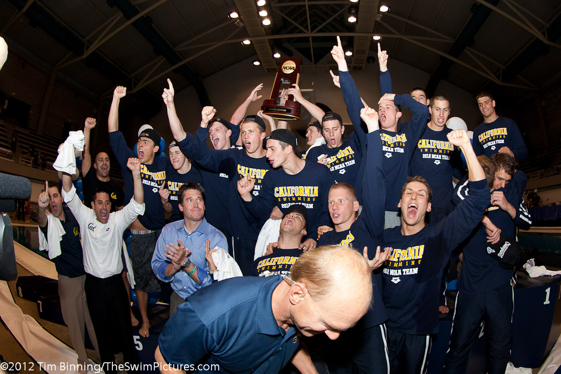 Cal Berkeley Men's Swimming and Diving Celebrates winning the NCAA Championship | Cal Berkeley