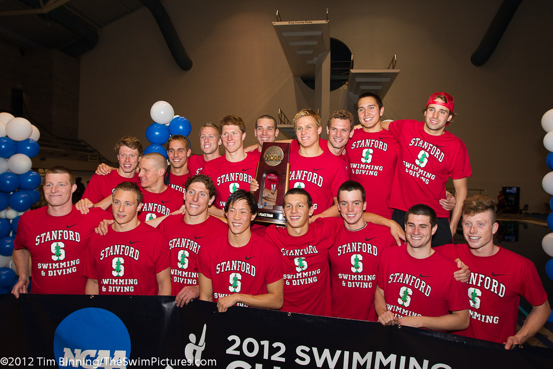 Standord University Men's Swimming and Diving takes the third place team award at the 2012 NCAA Championships | Stanford