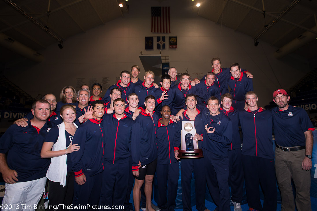 The University of Arizona takes 3rd place at the 2013 NCAA Division I Swimming and Diving Championships | Arizona