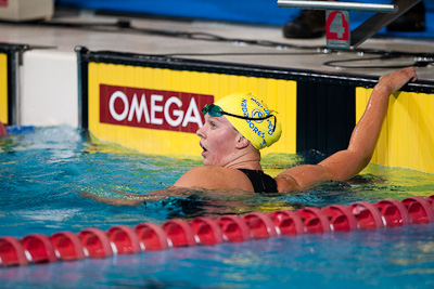Chloe Sutton of Mission Viejo takes first in the 800 free at the 2009 ConocoPhillips USA National Swimming Championships and World Championship Trials